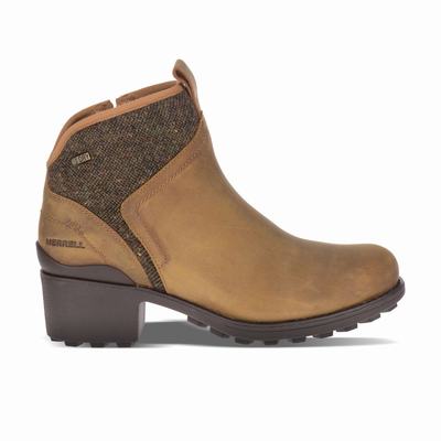 Merrell Chateau II Mid Pull Waterproof Kängor Dam Bruna (SE307851)